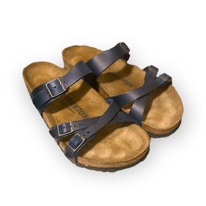 BIRKENSTOCK Blue Slip on Sandals